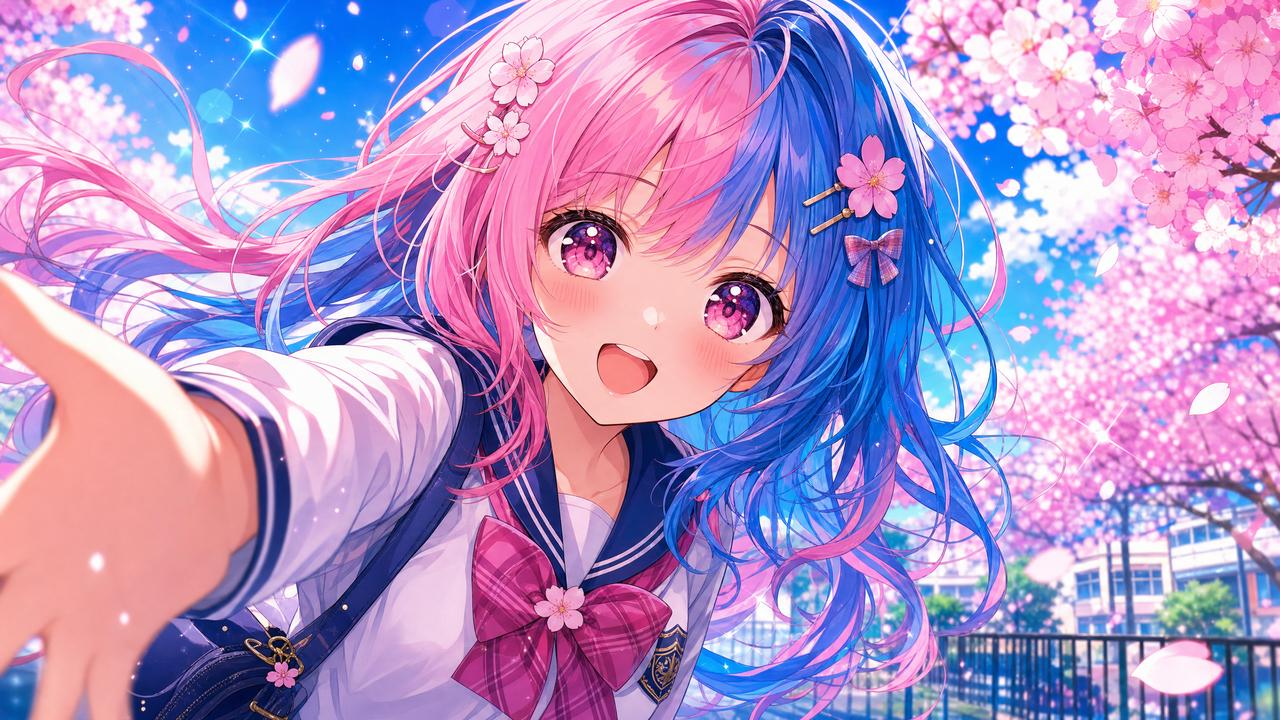 抖音揭秘动漫-樱花少女动漫教程